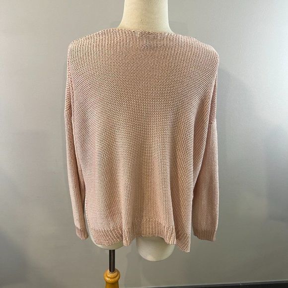 🌿4/$35🌿 H&M Blush Pink V Neck Knit Sweater (S)‎ - Picture 5 of 8